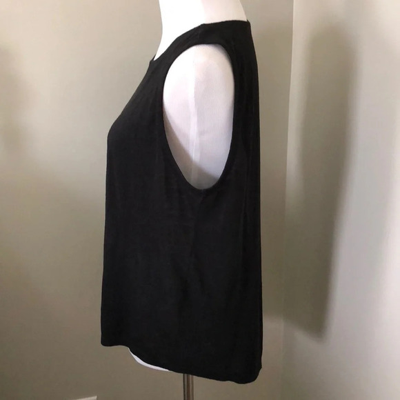 Eileen Fisher Organic Cotton Asymmetrical Tank Top - Picture 4 of 8